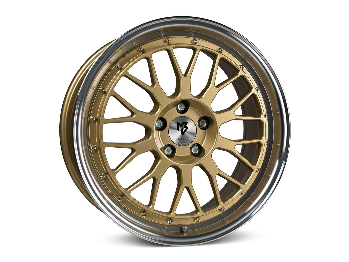 mbDesign Alufelgen MB LV1 20 Zoll - gold glänzend poliert