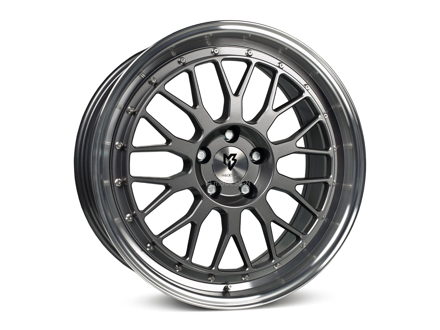 mbDesign Alufelgen MB LV1 18 Zoll - grau glänzend poliert - gepfeffert.com