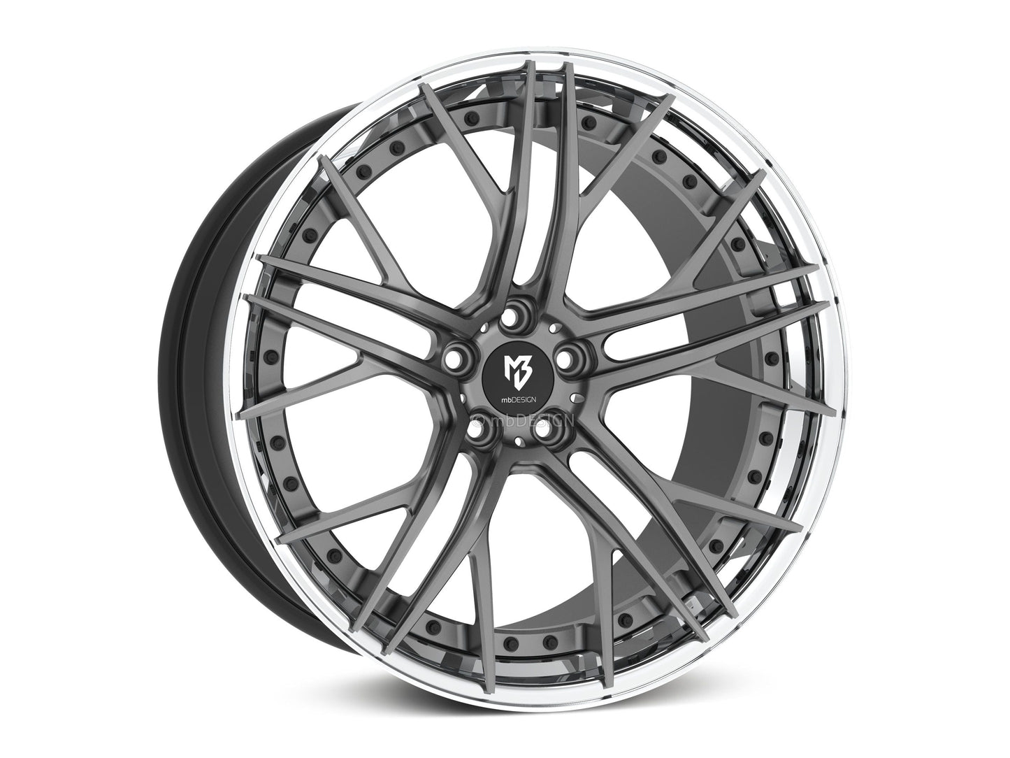 mbDesign Alufelgen MB SF1.3 C 3-tlg 20 Zoll - grau matt poliert