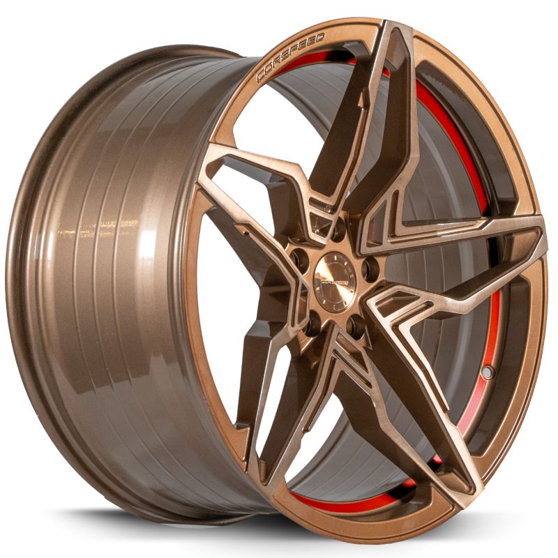 Corspeed KHARMA Higloss-Bronze brushed Surface undercut Trimline red - gepfeffert.com