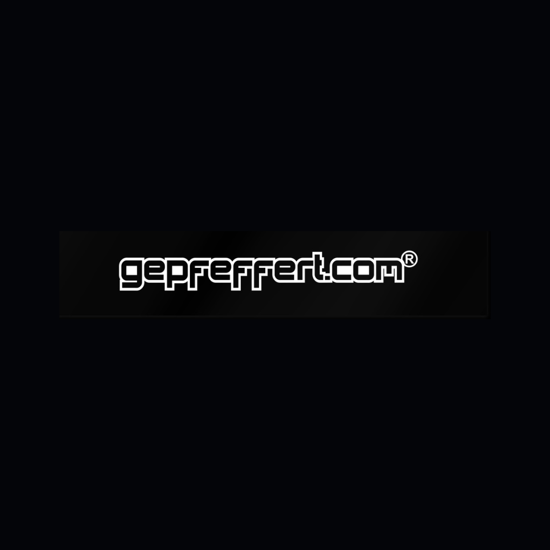 gepfeffert.com® Aufkleber Windschutzscheibe gepfeffert.com 54 cm - gepfeffert.com