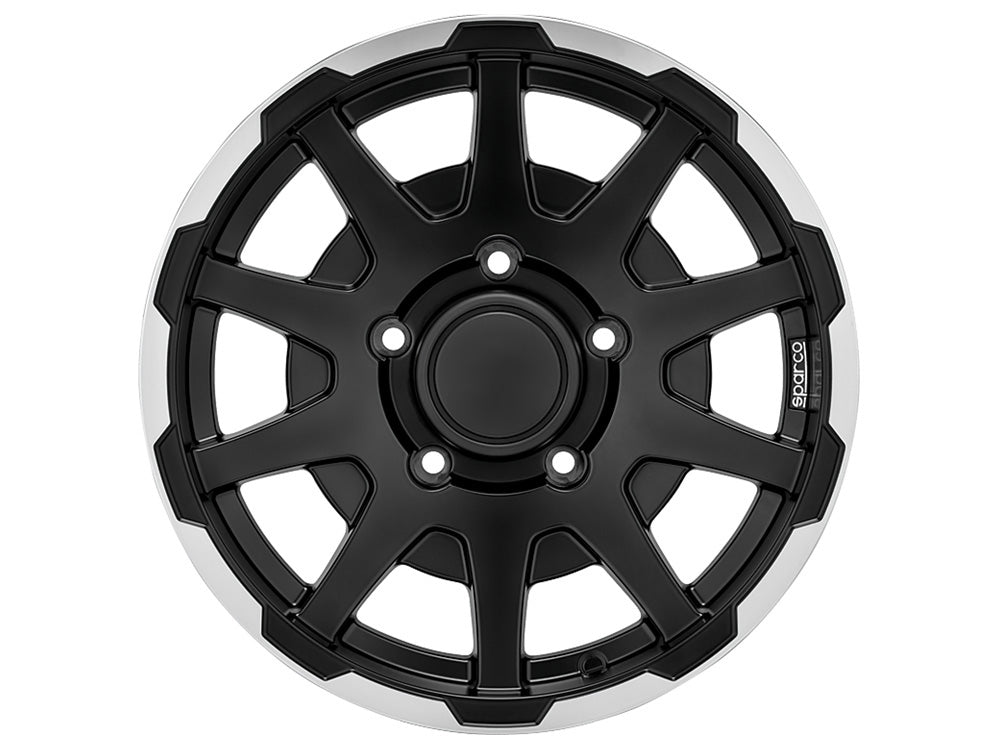 Sparco Dakar Matt Black Lip Polished für Sizuki Jimny MK2 (GJ)