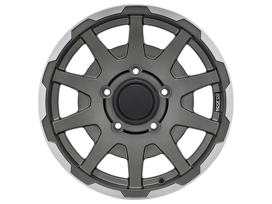 Sparco Dakar Matt Dark Grey Lip Polished für Sizuki Jimny MK2 (GJ)