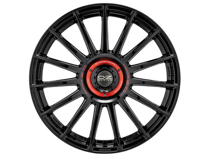 OZ Superturismo Evoluzione Gloss Black + Red Lettering