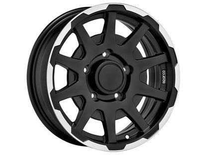Sparco Dakar Matt Black Lip Polished für Sizuki Jimny MK2 (GJ)