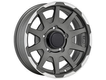 Sparco Dakar Matt Dark Grey Lip Polished für Sizuki Jimny MK2 (GJ)
