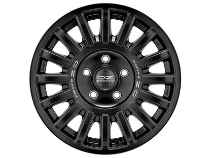 OZ Rally Raid Matt Black + Silver Lettering