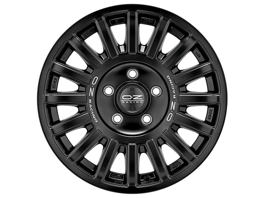 OZ Rally Raid Matt Black + Silver Lettering