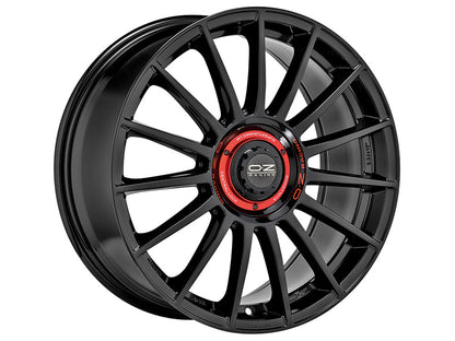 OZ Superturismo Evoluzione Gloss Black + Red Lettering