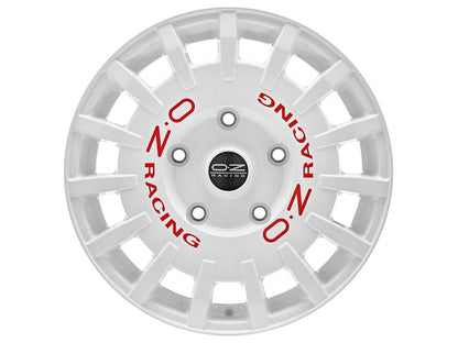 OZ Rally Racing Van Race White + Red Lettering