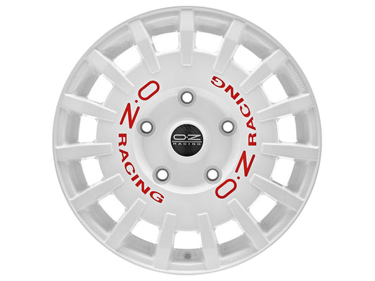 OZ Rally Racing Van Race White + Red Lettering
