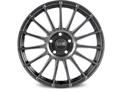 OZ Superturismo LM Matt Graphite + Silver Lettering