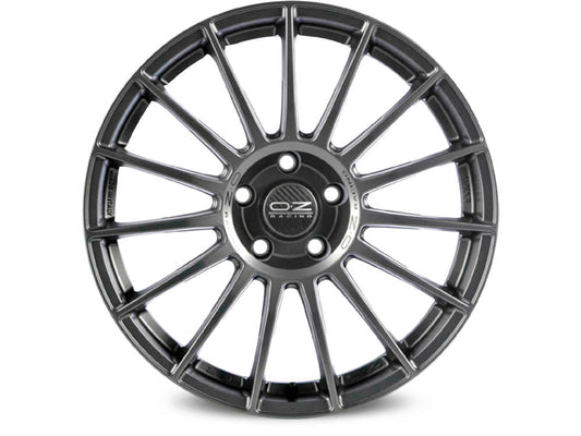 OZ Superturismo LM Matt Graphite + Silver Lettering