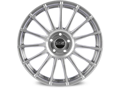 OZ Superturismo LM Matt Race Silver + Black Letter.
