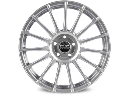 OZ Superturismo LM Matt Race Silver + Black Letter.