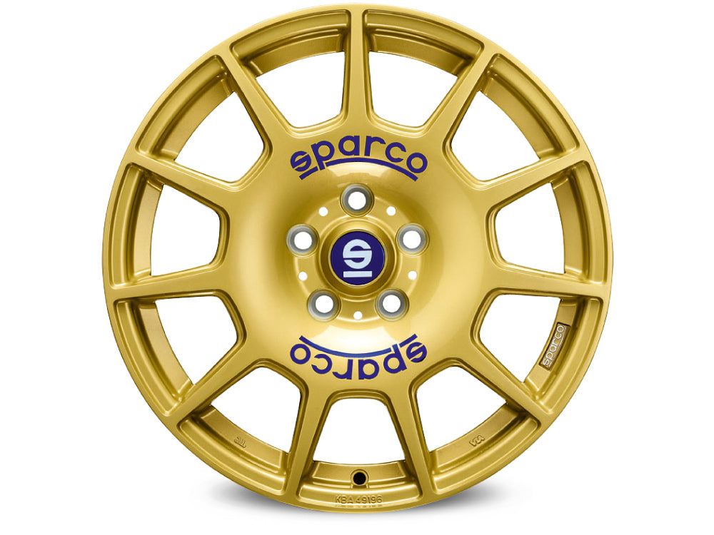 Sparco Terra Race Gold + Blue Lettering