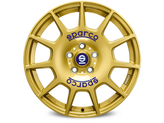 Sparco Terra Race Gold + Blue Lettering