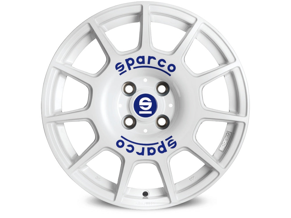 Sparco Terra White + Blue Lettering