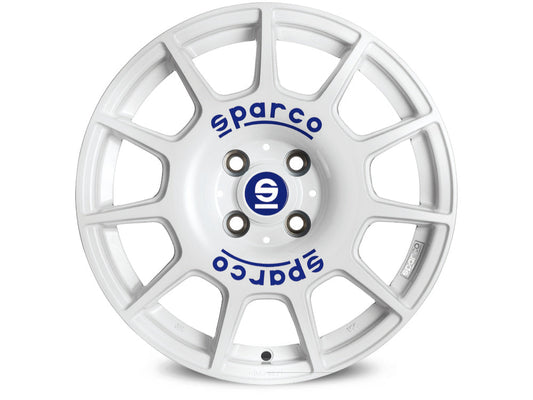 Sparco Terra White + Blue Lettering