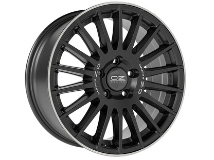OZ Rally Desert Matt Black Diamond Cut