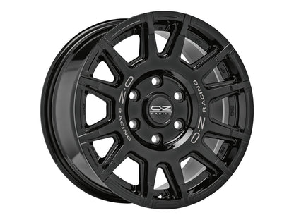 OZ Rally Legend Gloss Black + Dark Lettering