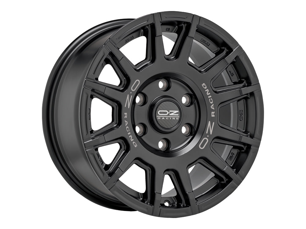 OZ Rally Legend Matt Black + Dark Lettering