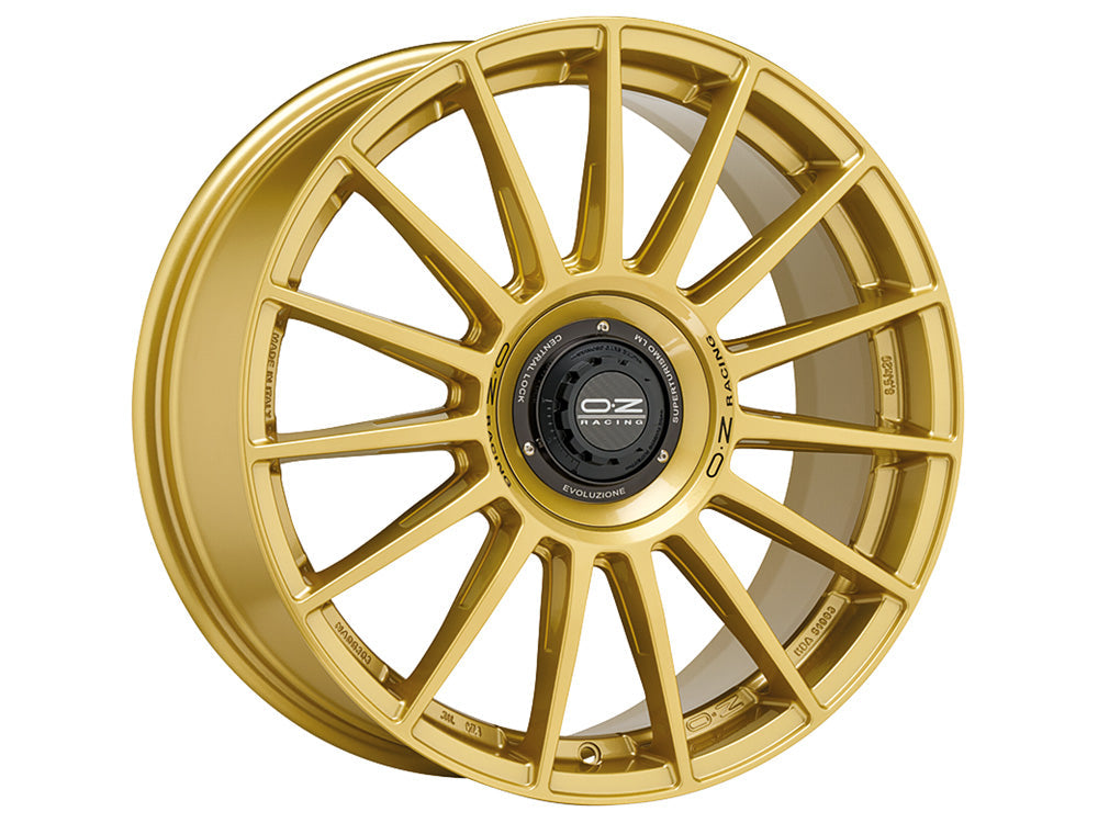 OZ Superturismo Evoluzione Race Gold + Black Lettering