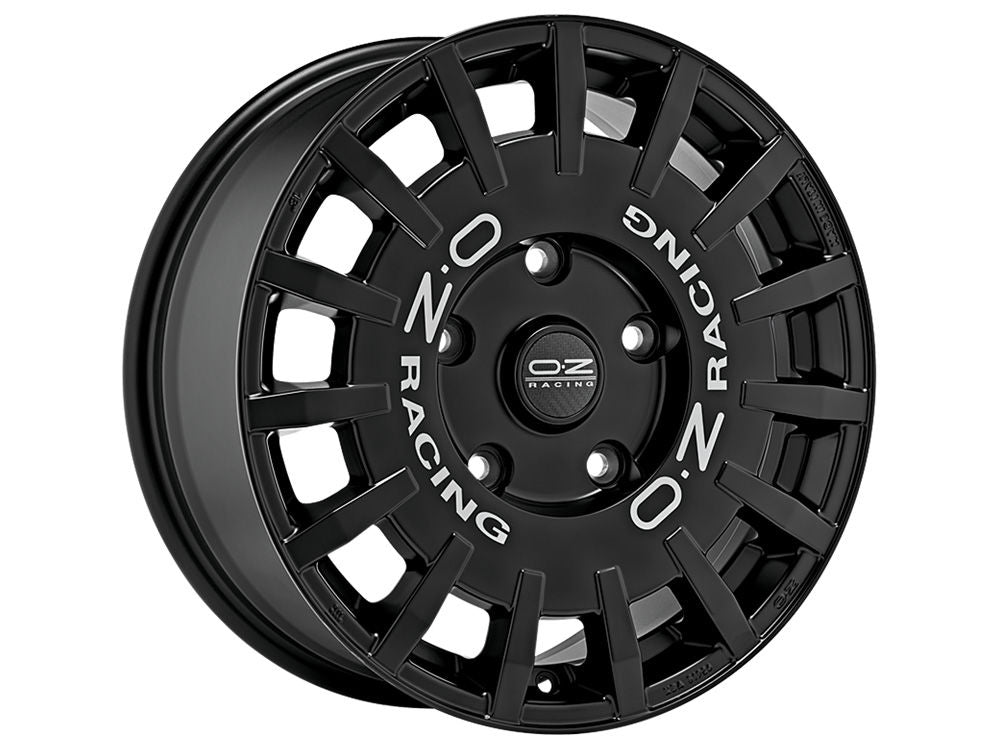 OZ Rally Racing Van Matt Black + Silver Lettering