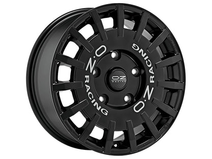 OZ Rally Racing Van Matt Black + Silver Lettering