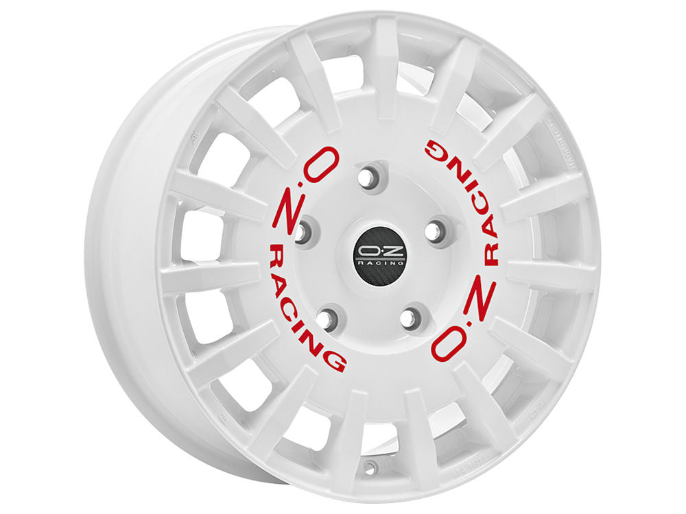 OZ Rally Racing Van Race White + Red Lettering