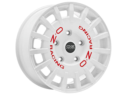 OZ Rally Racing Van Race White + Red Lettering