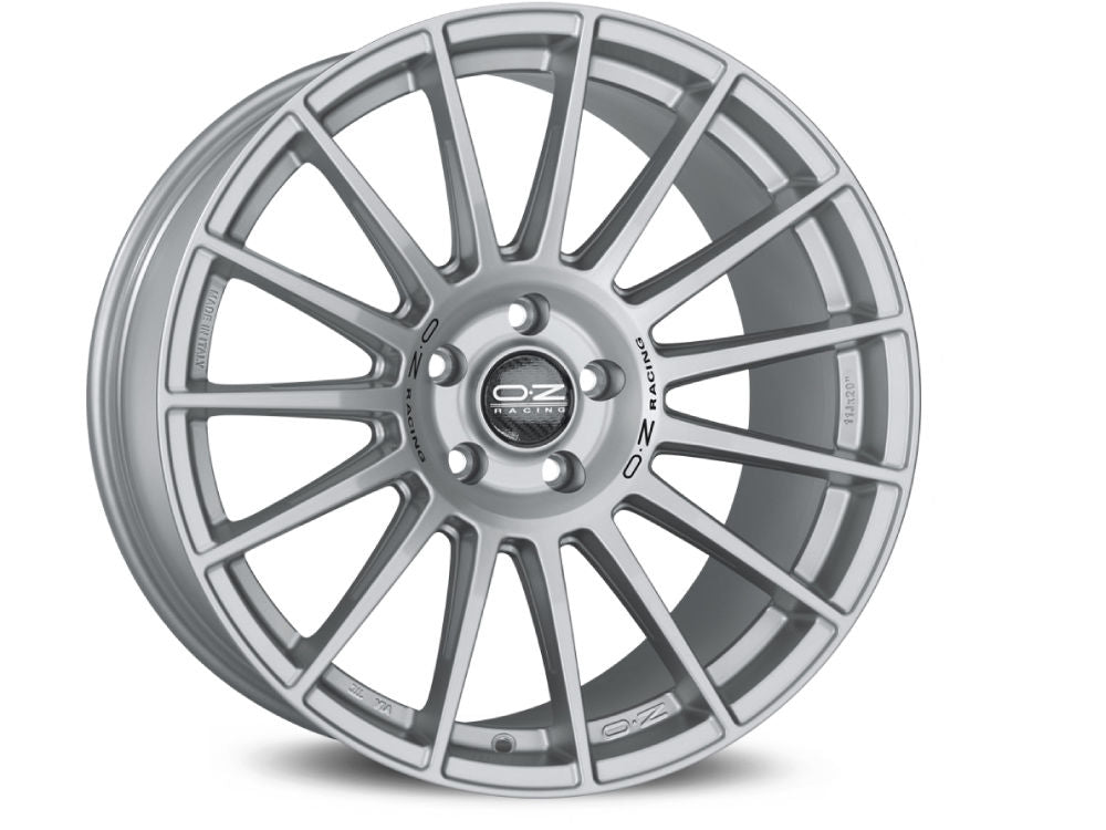 OZ Superturismo Dakar Matt Race Silver + Black Letter. - gepfeffert.com