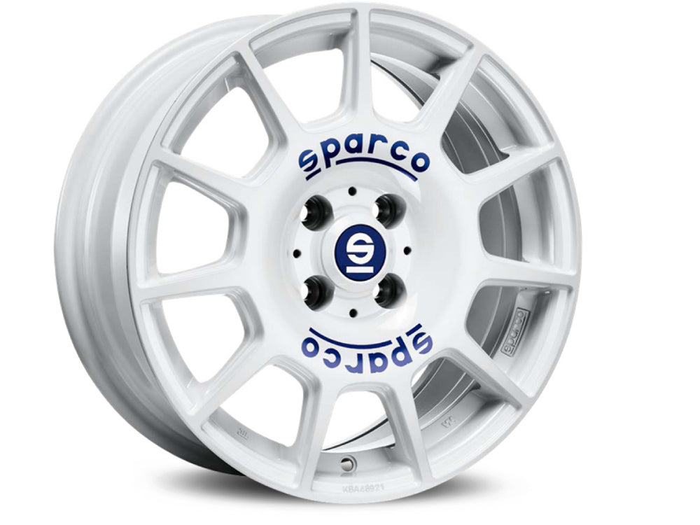 Sparco Terra White + Blue Lettering