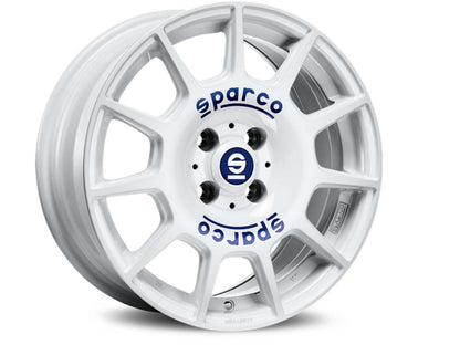 Sparco Terra White + Blue Lettering