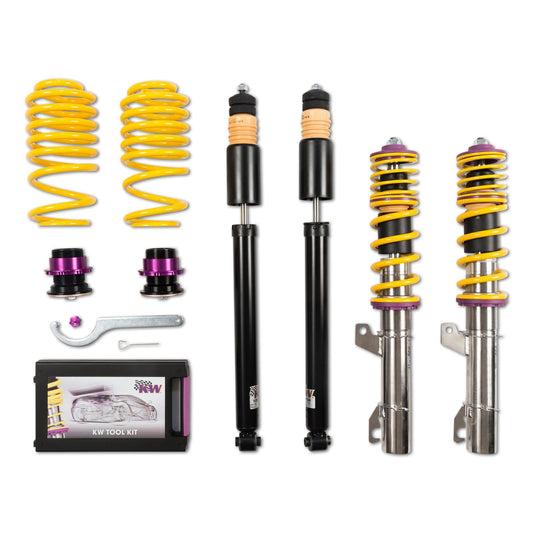 KW Gewindefahrwerk INOX V1 für Audi A3 8L / TT 8N , Seat Leon 1M , Golf IV , New Beetle 9c - gepfeffert.com