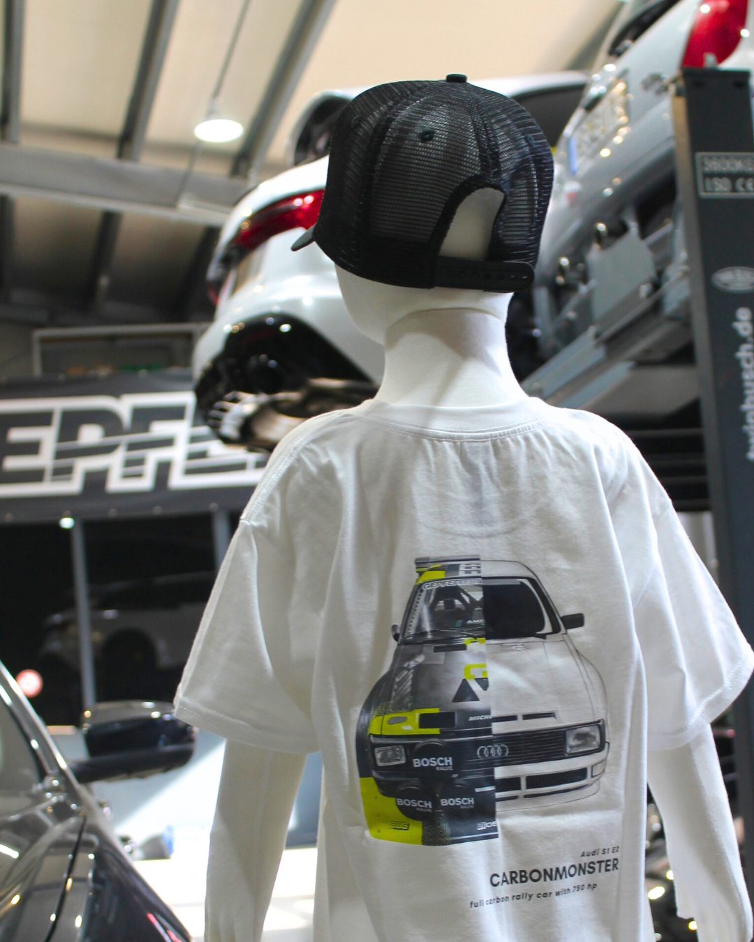 Kids gepfeffert.com Audi S1 E2 T-Shirt - weiß - gepfeffert.com