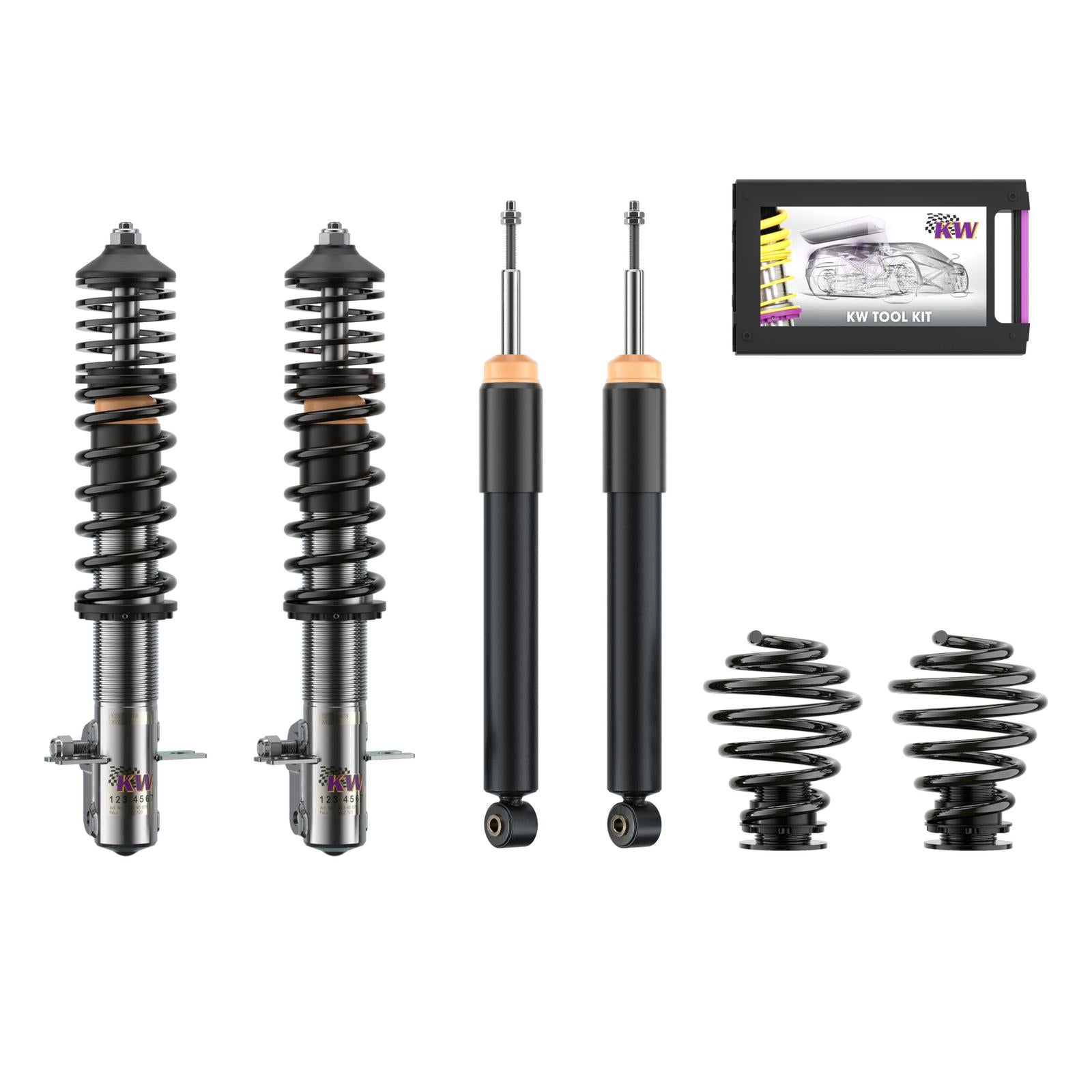 KW Gewindefahrwerk INOX V2 Classic Line Golf III incl. Vento und Cabrio 45-80mm - gepfeffert.com