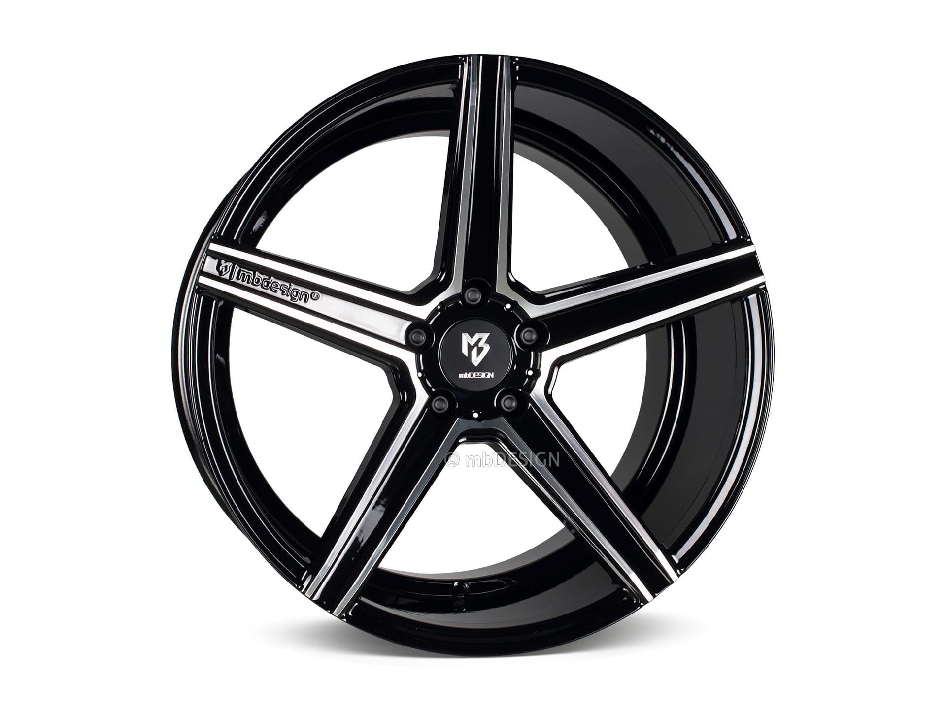 mbDesign Alufelgen MB KV1 DC 19 Zoll - schwarz glänzend poliert - gepfeffert.com
