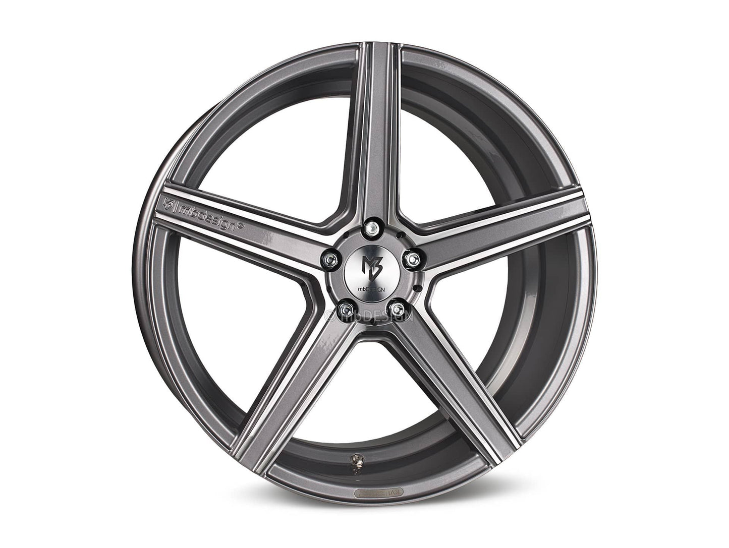 mbDesign Alufelgen MB KV1 23 Zoll - grau glänzend poliert