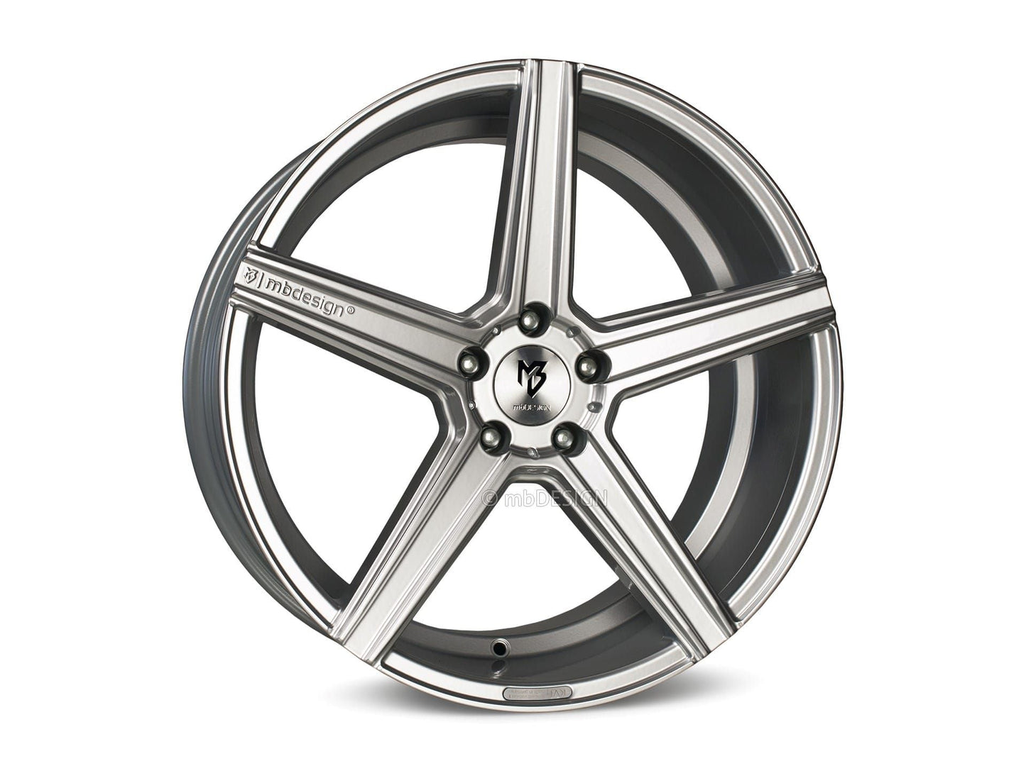 mbDesign Alufelgen MB KV1 23 Zoll - silber glänzend