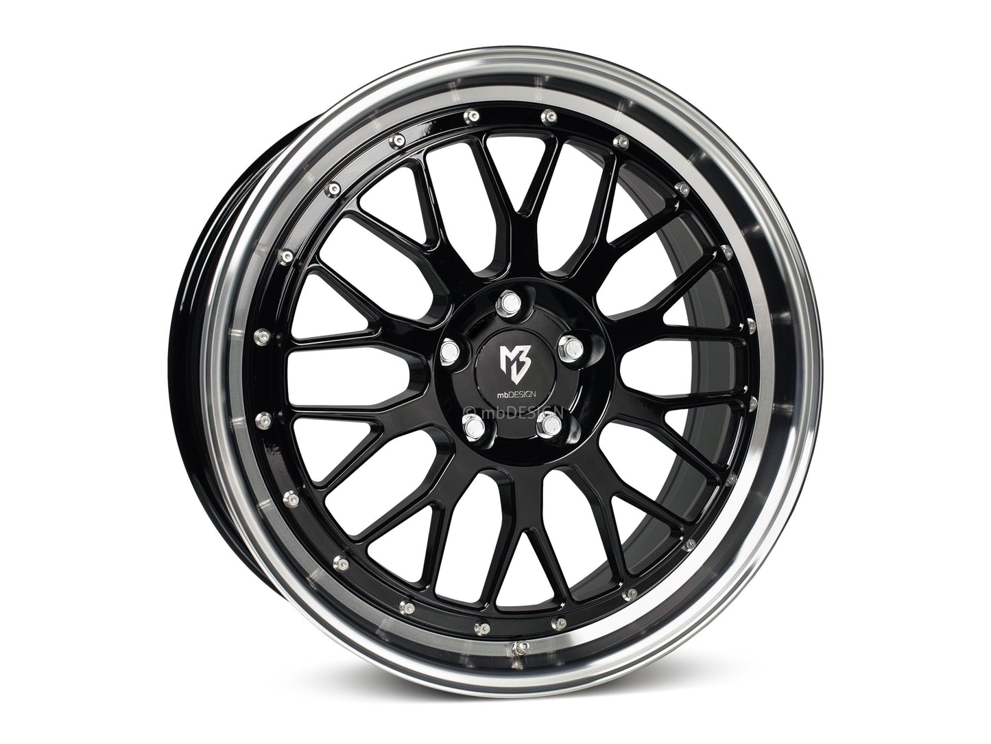 mbDesign Alufelgen MB LV1 19 Zoll - schwarz glänzend poliert - gepfeffert.com