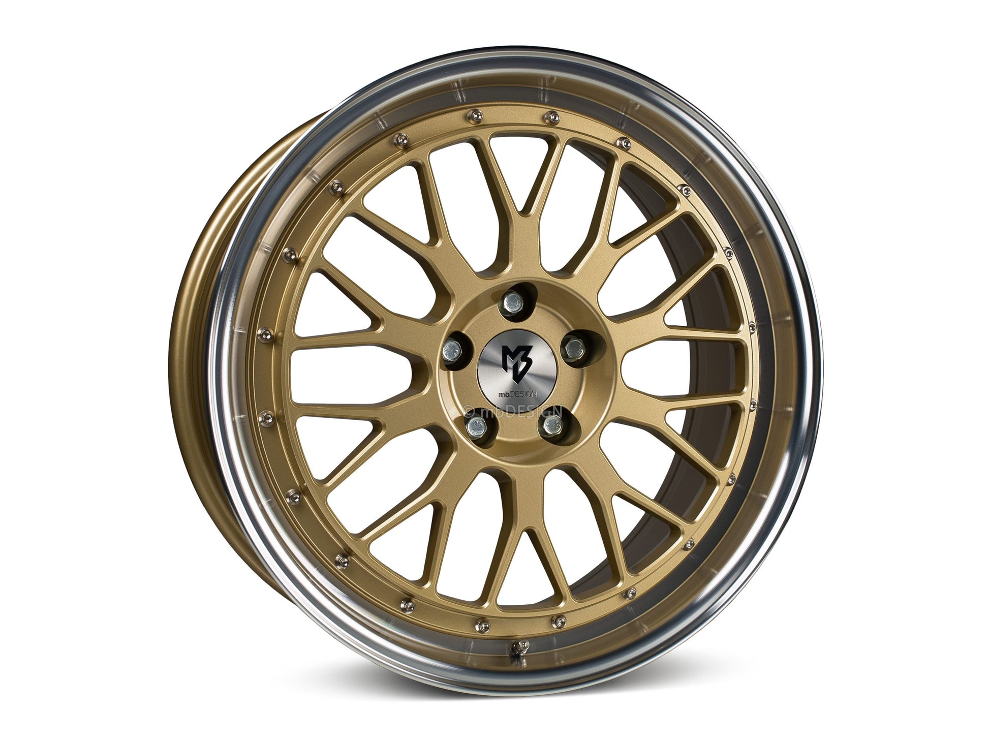 mbDesign Alufelgen MB LV1 19 Zoll - gold glänzend poliert - gepfeffert.com