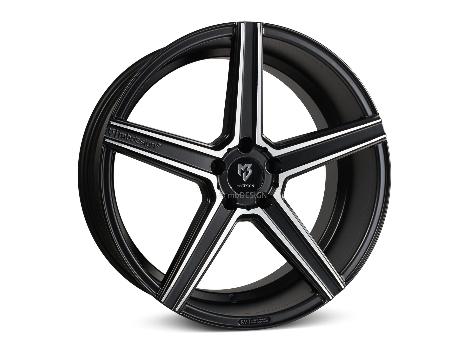 mbDesign Alufelgen MB KV1 19 Zoll - schwarz matt poliert - gepfeffert.com