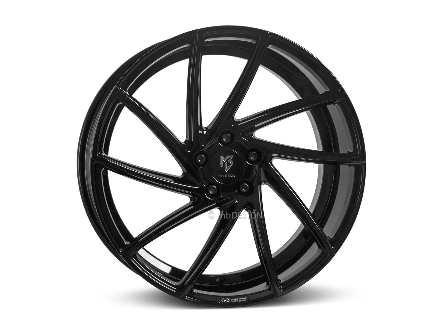 mbDesign Alufelgen MB KV2 20 Zoll - schwarz glänzend
