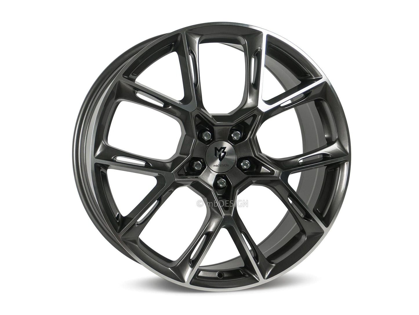 mbDesign Alufelgen MB KX1 21 Zoll - grau glänzend poliert
