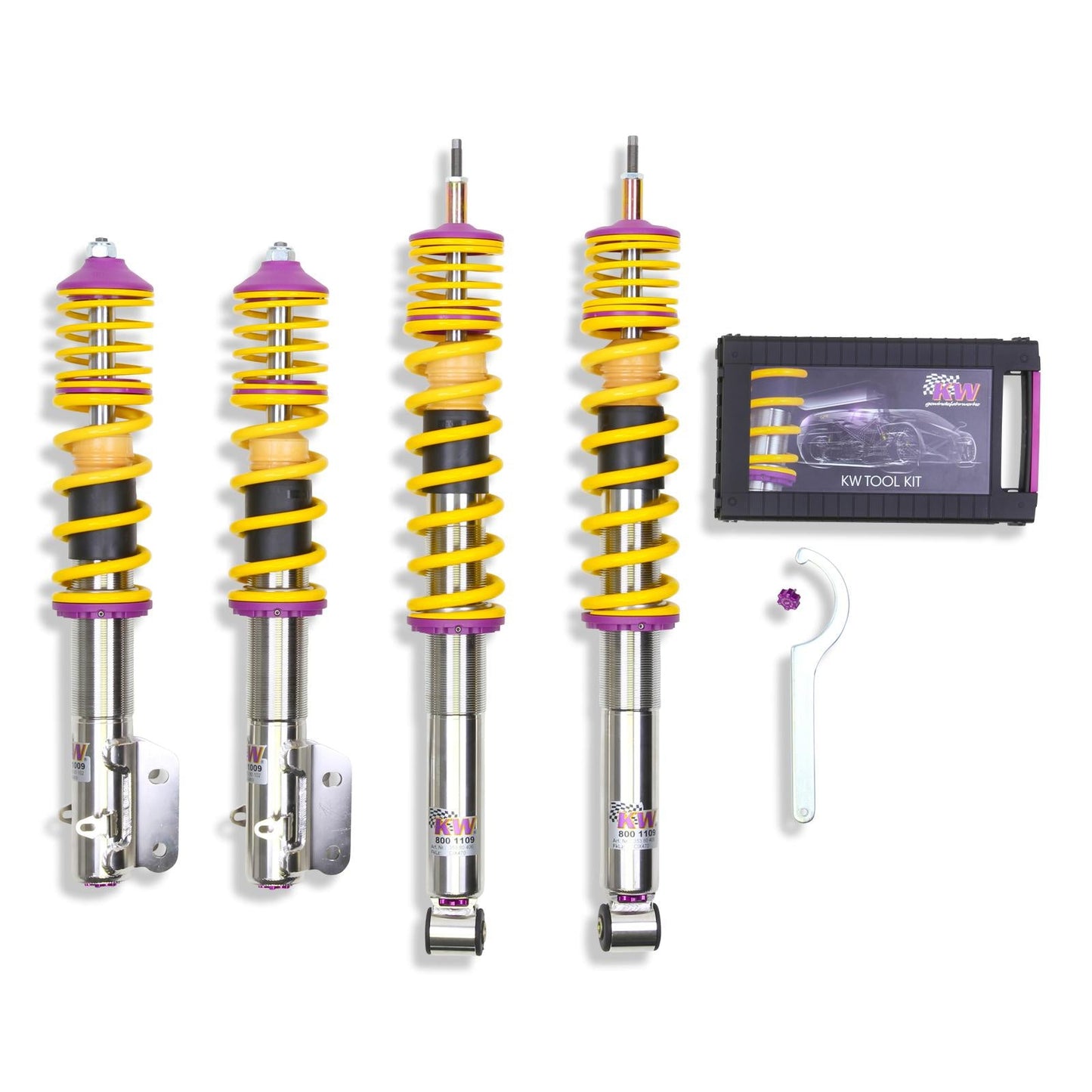 KW Gewindefahrwerk INOX V3 für Golf I / Jetta I / Scirocco I/II 45-75mm - gepfeffert.com