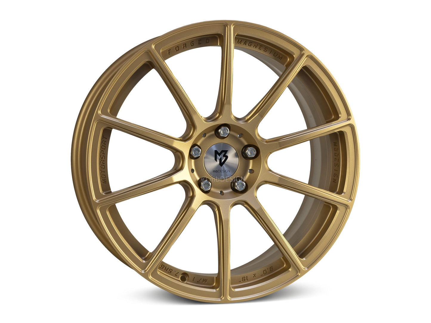 mbDesign Alufelgen MB MF1 19 Zoll - gold matt - gepfeffert.com