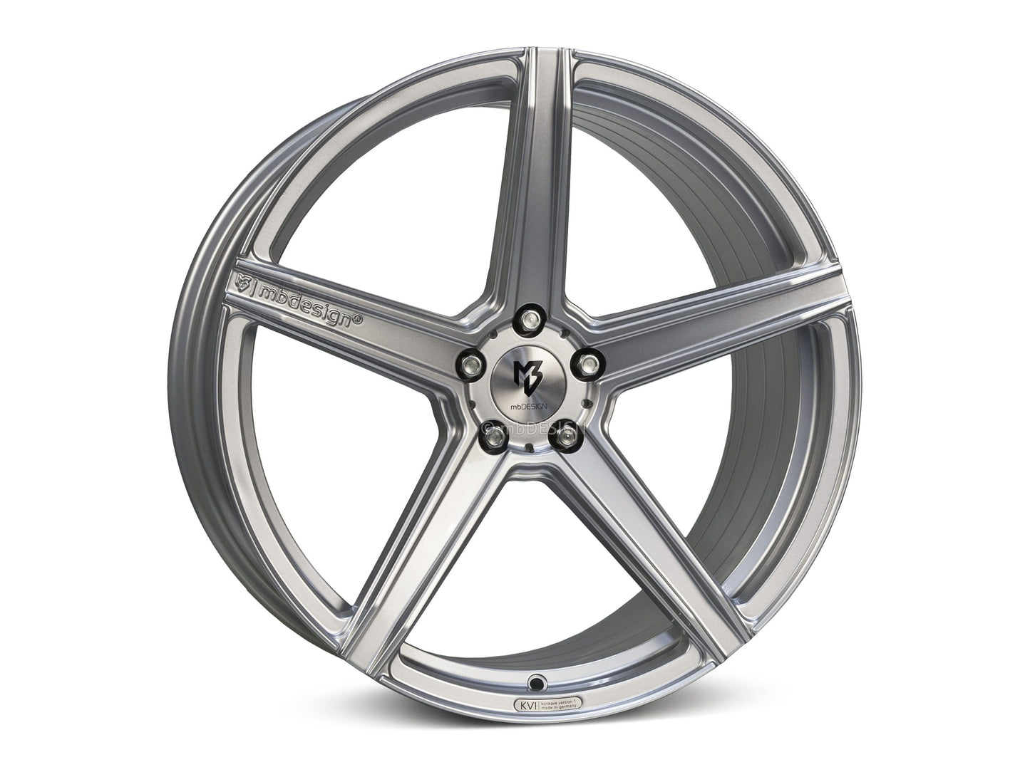 mbDesign Alufelgen MB KV1S 20 Zoll - silber glänzend