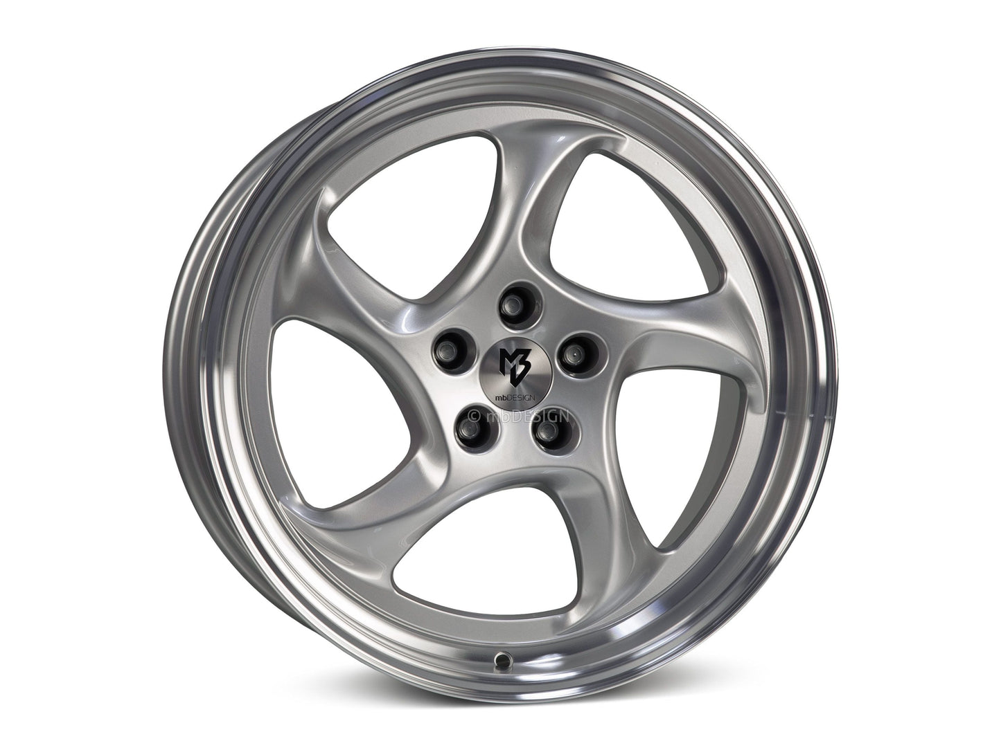 mbDesign Alufelgen MB TURBO 19 Zoll - silber glänzend poliert