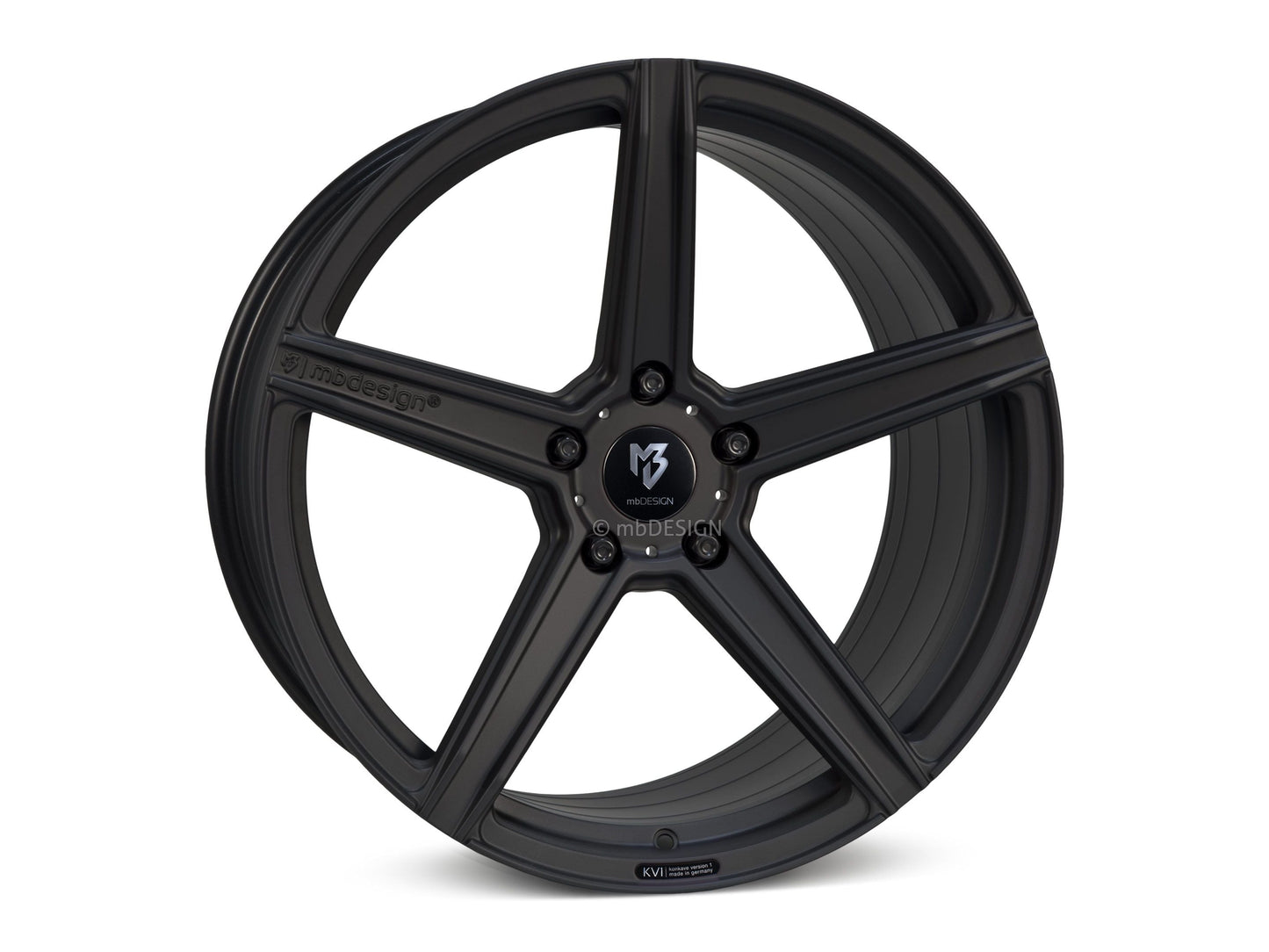 mbDesign Alufelgen MB KV1S DC 21 Zoll - schwarz stumpfmatt